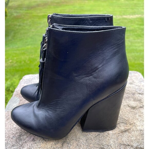 YRU Platform High Heel Booties Craft Tassel Women Size 9 - Picture 2 of 4